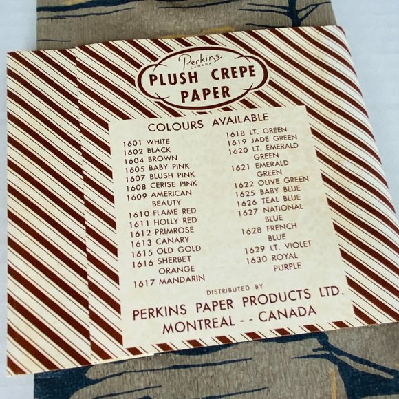 New Vintage early 1970s Brick Rocks Crepe Paper from Perkins Canada Flame Proof - Picture 5 of 5